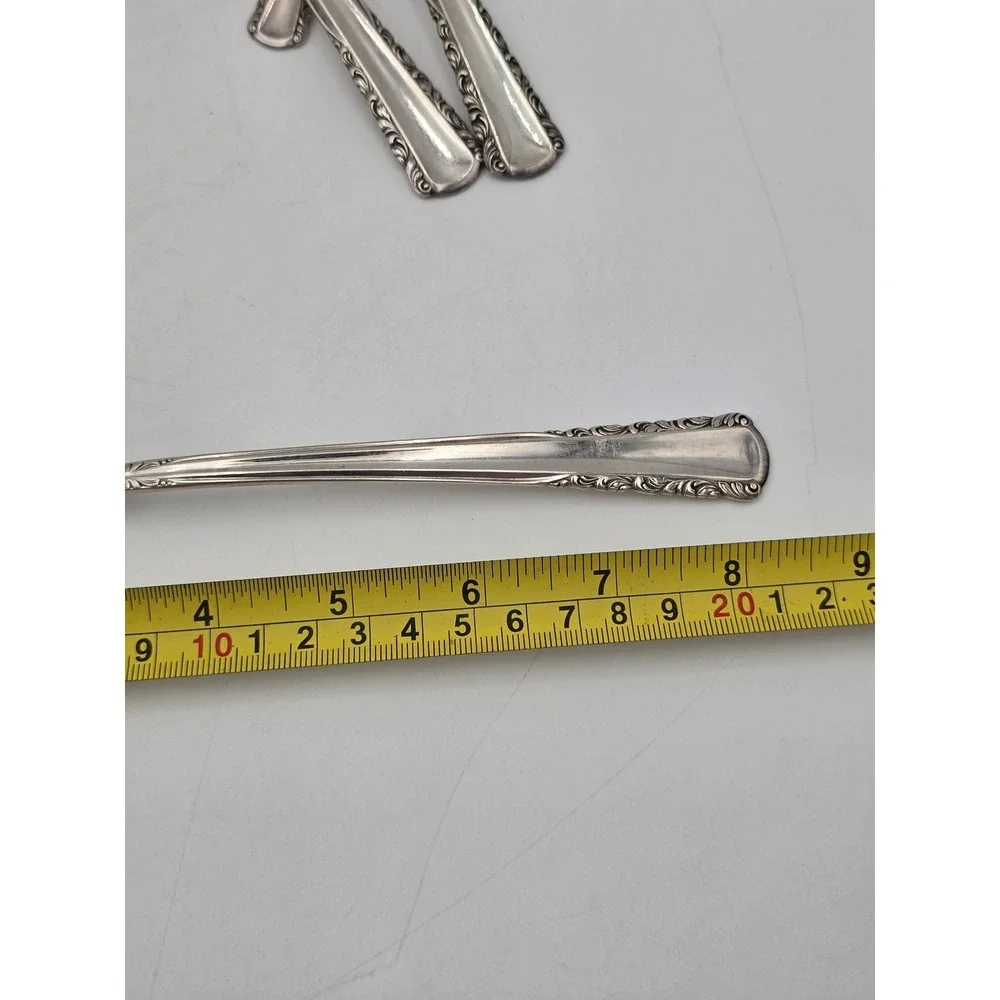 Holmes & Edwards May Queen Silverplate 3 Serving Spoon Pierced Set 1 sugar‎ IS